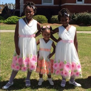 Floral Tulle Overlay Dress